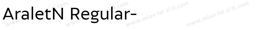 AraletN Regular字体转换